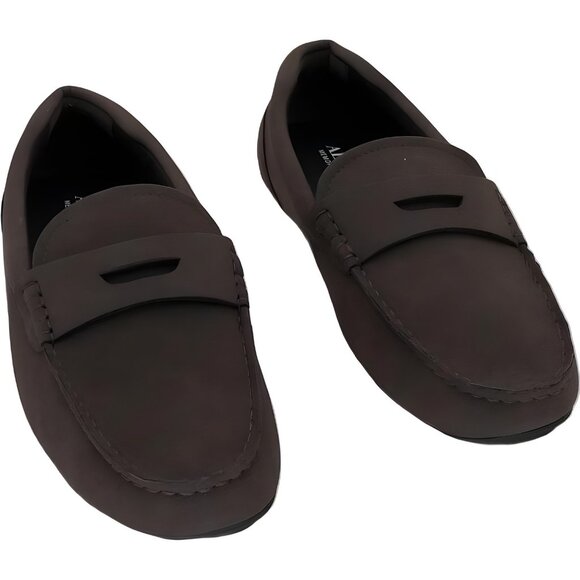 Alfani Marco Penny Driver Slip-On Loafers Brown Mens Casual Comfort 8M - Picture 1 of 6